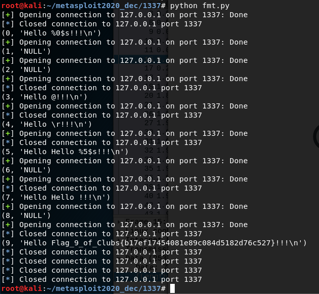 Metasploit Community CTF 2020 (Dec) Write-up: 9-of-clubs (port 1337)